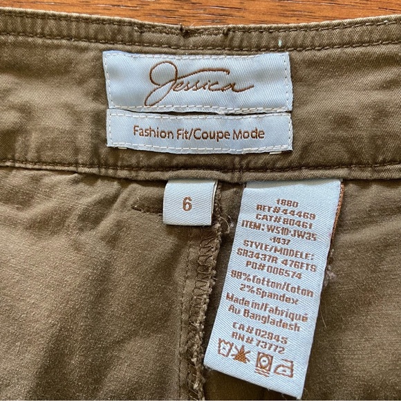 Y2K Jessica Olive Green Cargo Mini Skirt with Shorts - Picture 6 of 8